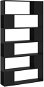 Shumee deliaca stena čierna 100 × 24 × 188 cm, 3082072 - Regál
