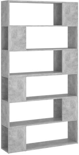 Shumee dělící stěna betonově šedá 100×24×188 cm, 3082075 - Shelving Unit - Main image