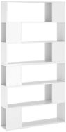 Shumee deliaca stena biela s vysokým leskom 100 × 24 × 188 cm, 3082077 - Regál