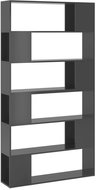 Shumee dělící stěna šedá s vysokým leskem 100×24×188 cm, 3082079 - Shelving Unit