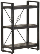 Shumee  se 3 policemi černá 60×30×80 cm masivní mangovník, 320626 - Shelving Unit
