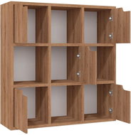 Shumee  hnědý dub 88,5×27,5×88 cm dřevotříska, 338158 - Knihovna