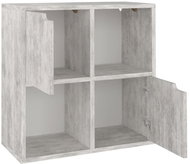 Shumee  betonově šedá 60×27,5×59,5 cm dřevotříska, 338168 - Knihovna