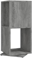 Shumee otočná skříňka betonově šedá 34,5×34,5×75,5 cm dřevotříska, 339552 - Könyvszekrény