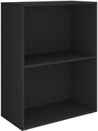 Shumee  dřevotříska 60×31×78 cm černá, 340211 - Knihovna