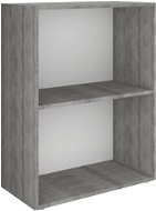 Shumee  dřevotříska 60×31×78 cm betonově šedá, 340212 - Knihovna