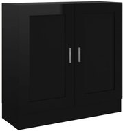 Shumee  černá s vysokým leskem 82,5×30,5×80 cm dřevotříska, 802712 - Knihovna