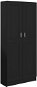 Shumee čierna 82,5 × 30,5 × 185,5 cm drevotrieska, 802733 - Knižnica