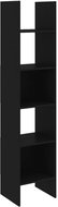 Shumee  černá 40×35×180 cm dřevotříska, 803399 - Knihovna