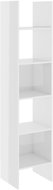 Shumee  bílá s vysokým leskem 40×35×180 cm dřevotříska, 803404 - Knihovna