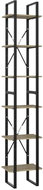 Shumee  se 6 policemi dub sonoma 40×30×210 cm dřevotříska, 806500 - Knihovna