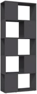 Shumee dělící stěna šedá 60×24×155 cm dřevotříska, 809091 - Knihovna