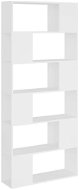 Shumee deliaca stena biela 80 × 24 × 186 cm drevotrieska, 809152 - Knižnica