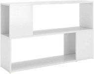 Shumee  bílá s vysokým leskem 100×24×63 cm dřevotříska, 809176 - Knihovna