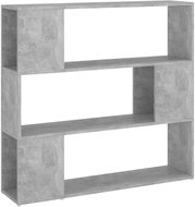 Shumee dělící stěna betonově šedá 100×24×94 cm, 809183 - Knihovna