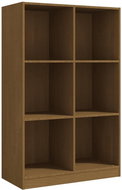 Shumee  medově hnědá 70×33×110 cm masivní borovice, 809957 - Knihovna