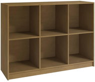 Shumee  medově hnědá 104×33×76 cm masivní borovice, 809969 - Knihovna