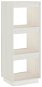 Shumee dělící stěna bílá 40×35×103 cm masivní borovice, 810845 - Regál