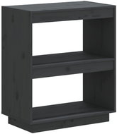 Shumee  šedá 60×35×71 cm masivní dřevo borovice, 810861 - Knihovna