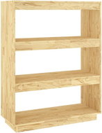 Shumee dělící stěna 80×35×103 cm masivní borovice, 810884 - Knihovna