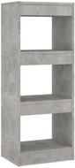 Shumee dělící stěna betonově šedá 40×30×103 cm dřevotříska, 811614 - Knihovna