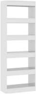 Shumee dělicí stěna bílá vysoký lesk 60×30×166 cm dřevotříska , 811679 - Regál