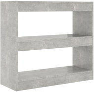 Shumee dělící stěna betonově šedá 80×30×72 cm, 811695 - Knihovna