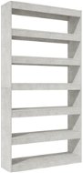 Shumee dělící stěna šedá 100×30×198 cm kompozitní dřevo, 811776 - Knihovna