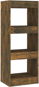 Shumee dělící stěna kouřový dub 40×30×103 cm dřevotříska, 813587 - Knihovna