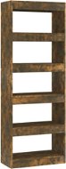 Shumee dělící stěna kouřový dub 60×30×166 cm dřevotříska, 813608 - Regál