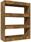 Shumee dělicí stěna kouřový dub 80×30×103 cm kompozitní dřevo, 813617 - Knihovna