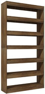 Shumee dělicí stěna hnědý dub 100×30×198 cm kompozitní dřevo, 813643 - Knihovna