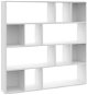 Shumee deliaca stena biela 110 × 24 × 110 cm drevotrieska 800360 - Knižnica