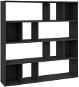 Shumee  dělící stěna černá 110×24×110 cm dřevotříska, 800361 - Knihovna