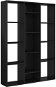 Shumee zástěna černá vysoký lesk 100×24×140 cm dřevotříska, 800448 - Knihovna