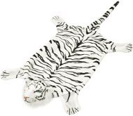 Plyšový koberec tiger 144 cm biely - Koberec