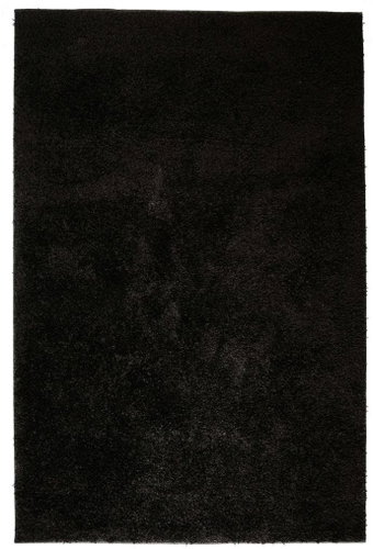 Piece rug with high pile Shaggy 140x200 cm black - Carpet - Main image
