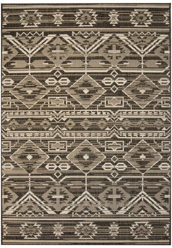 Outdoor / indoor piece rug, sisal, 80x150cm geometric - Carpet - Main image