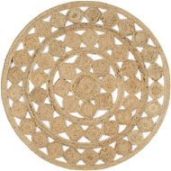 Ručne vyrobený koberec zo splietanej juty 120 cm - Koberec