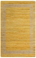 Handmade jute carpet yellow 80x160 cm - Carpet