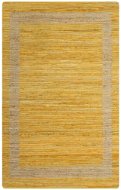 Ručne vyrobený koberec z juty žltý 120 × 180 cm - Koberec