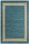 Ručne vyrábaný koberec juta modrý 80 × 160 cm - Koberec