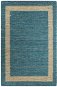 Ručne vyrábaný koberec juta modrý 120 × 180 cm - Koberec