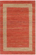 Handmade jute carpet red 160x230 cm - Carpet