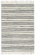 Hand-woven rug Chindi cotton 80x160 cm anthracite-white - Carpet