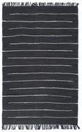 Hand-woven rug Chindi cotton 160x230 cm anthracite - Carpet