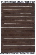 Hand-woven rug Chindi cotton 80x160 cm brown - Carpet