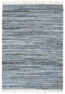 Hand-woven rug Chindi denim 200x290 cm blue - Carpet