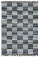 Hand-woven rug Chindi denim 120x170 cm blue - Carpet