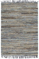 Hand-woven rug Chindi jute denim 160x230cm multicoloured - Carpet